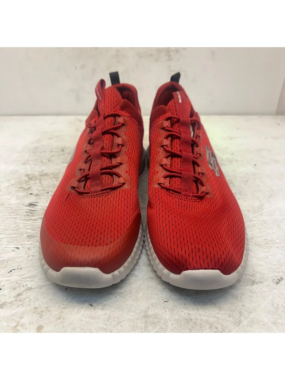 Skechers Men's Elite Flex Belburn Casual Sneakers 52529 Red/White Size 9M
